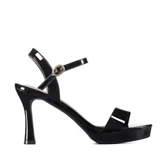 WEIDE - Sandalia Casual Taco Alto Simil Charol Mujer YOU537