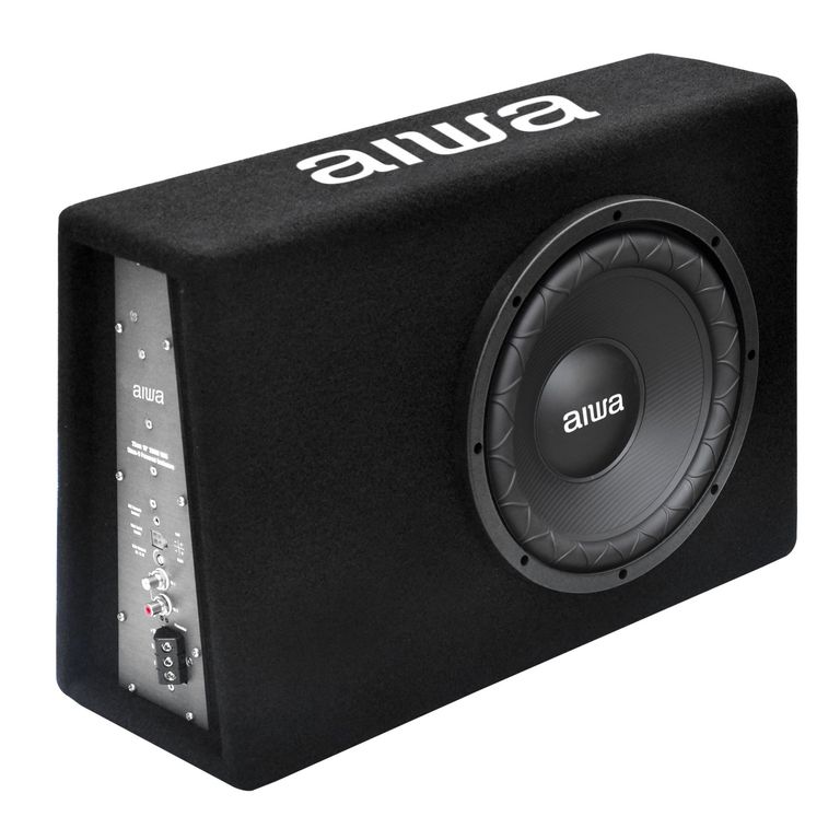 Subwoofer Auto 120w Amplificado 10 Slim Aw-101bx Negro