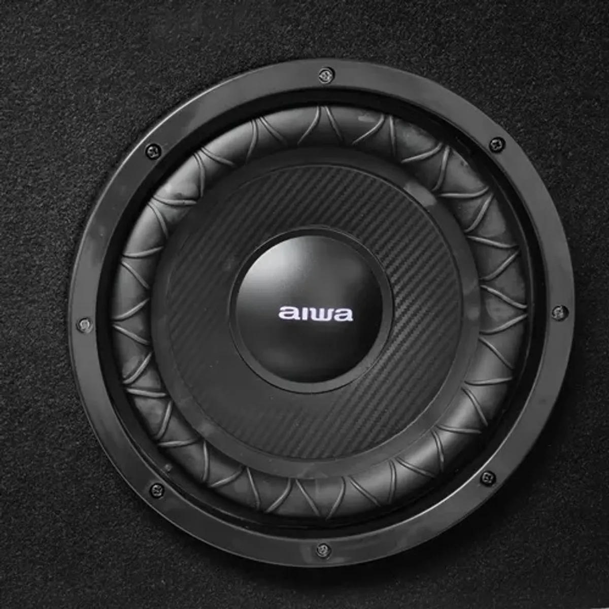 AIWA - Subwoofer Auto 120w Aiwa Amplificado 10 Slim Aw-101bx Negro