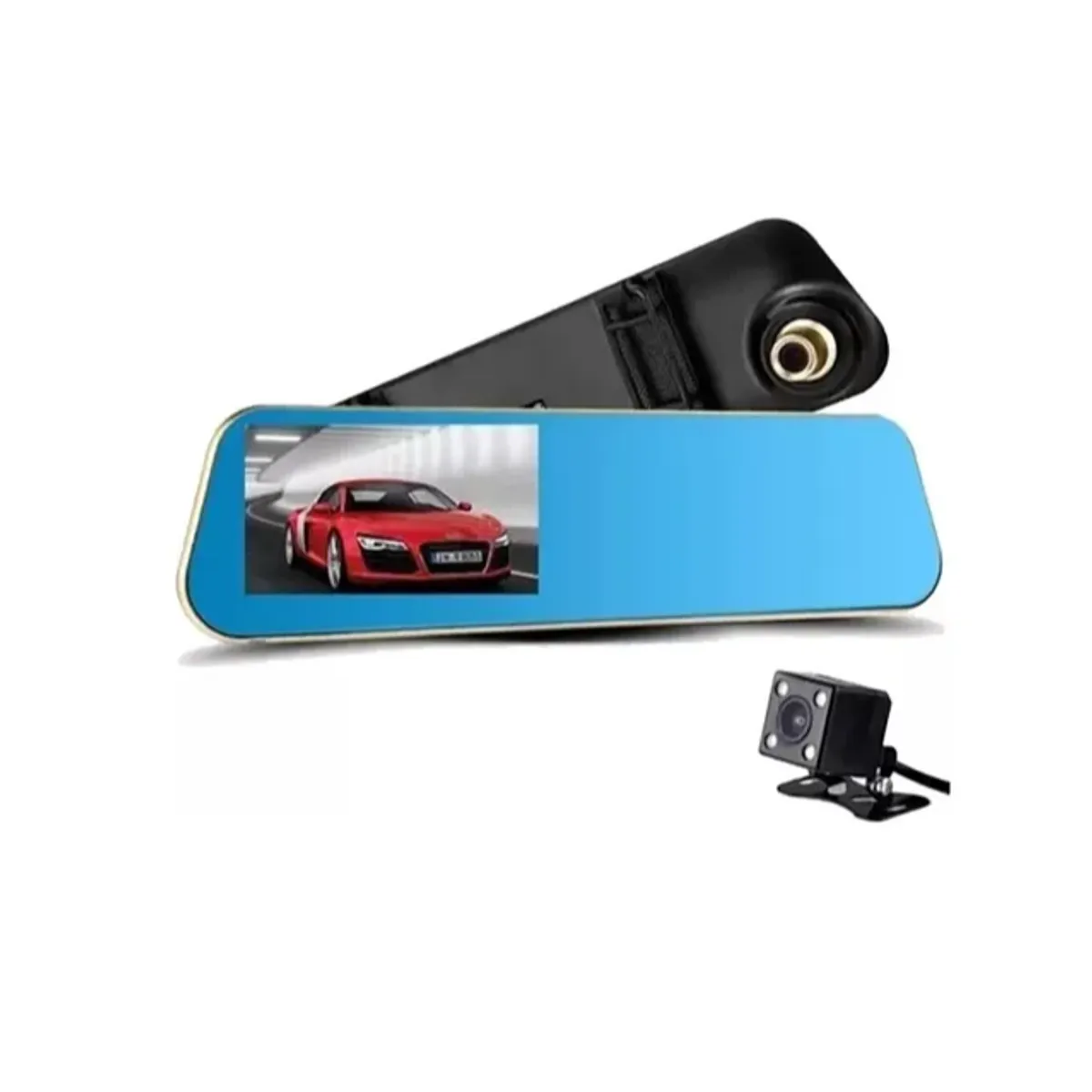 GENERICO - Cámara Espejo Retrovisor Dual Dvr Hd 1080p Frontal Y Trasera