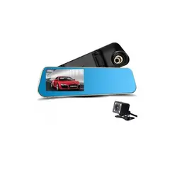 GENERICO - Cámara Espejo Retrovisor Dual Dvr Hd 1080p Frontal Y Trasera