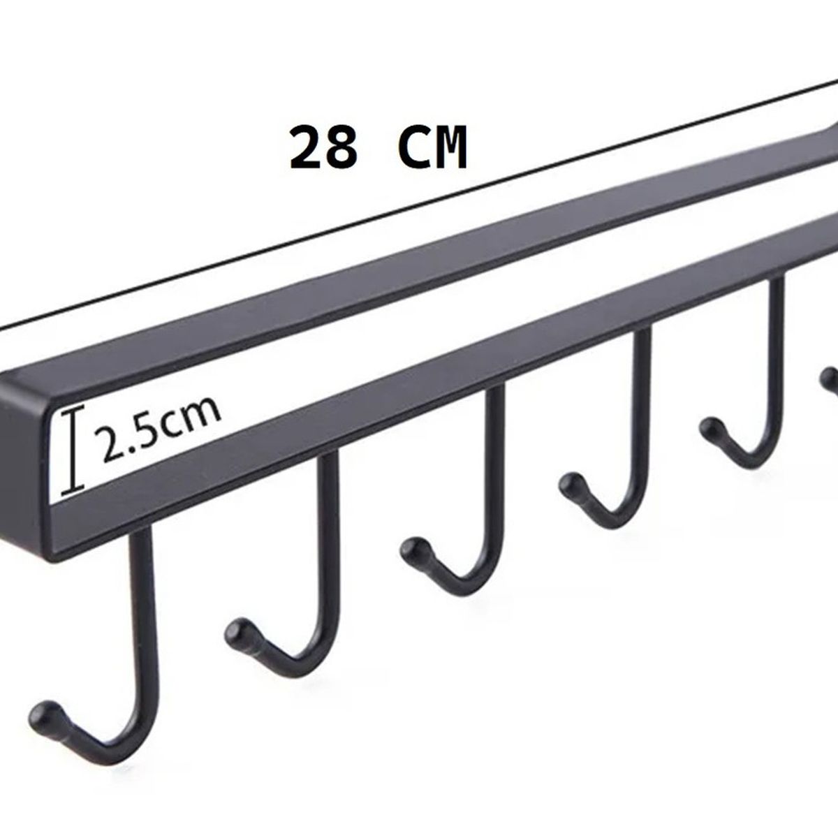 GENERICO - Soporte Colgador Cocina Colgador Tazas Soporte Metal Ganchos