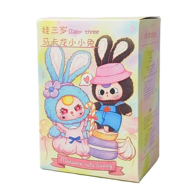GENERICO - Figura Baby Three Macaron Cute Bunny Original, Blind Box