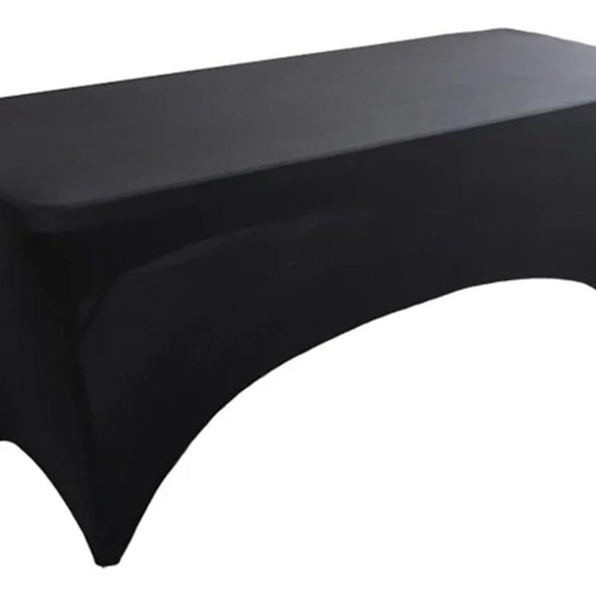 RAGNAR - Funda De Mantel Tela Spandex Mesa 183x60x74cm Evento Negro