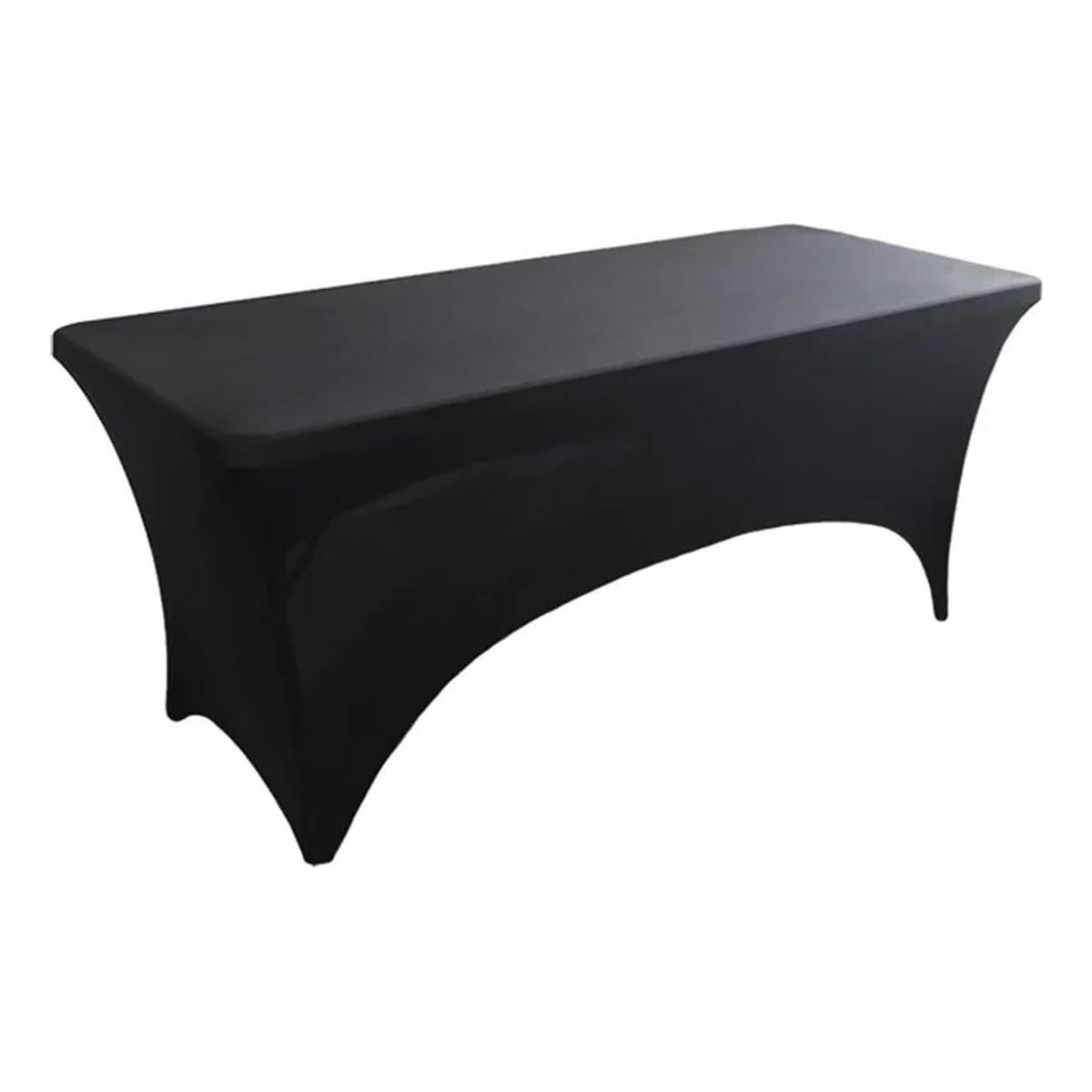 RAGNAR - Funda De Mantel Tela Spandex Mesa 183x60x74cm Evento Negro