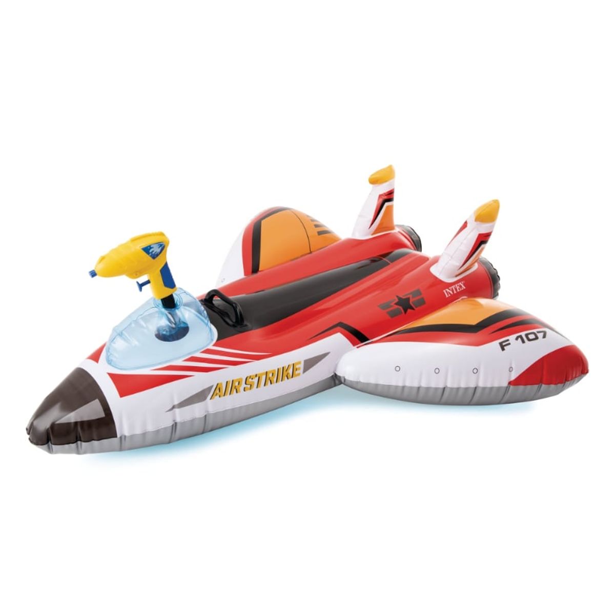 INTEX - Flotador Inflable Avion con Pistola Lanza Agua INTEX Rojo