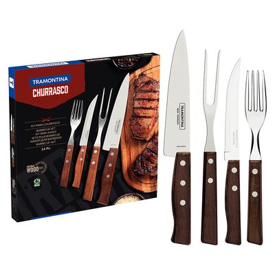 Imagen 2 del producto Juego Para Asados Churrasco Set 14 Piezas