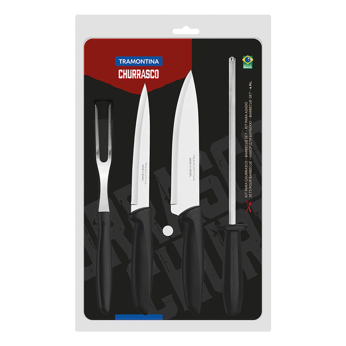 TRAMONTINA - Juego Para Asado Tramontina Plenus Set 4 Piezas