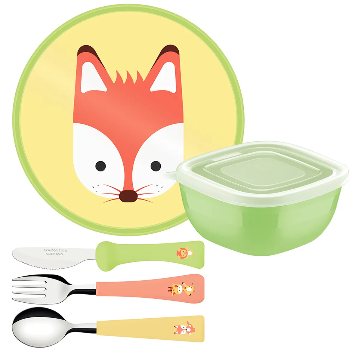 TRAMONTINA - Juego De Cubiertos Infantil Tramontina Baby Friends 5 Piezas