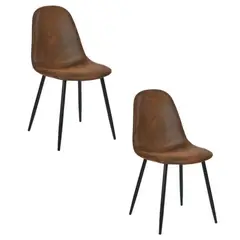 HABITA2 CHILE - Pack 2 Silla de Comedor Trendy Ecocuero