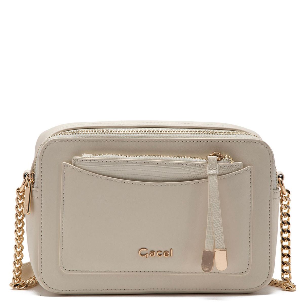 GACEL - Cartera - Bandolera Grande - Gacel - Off White