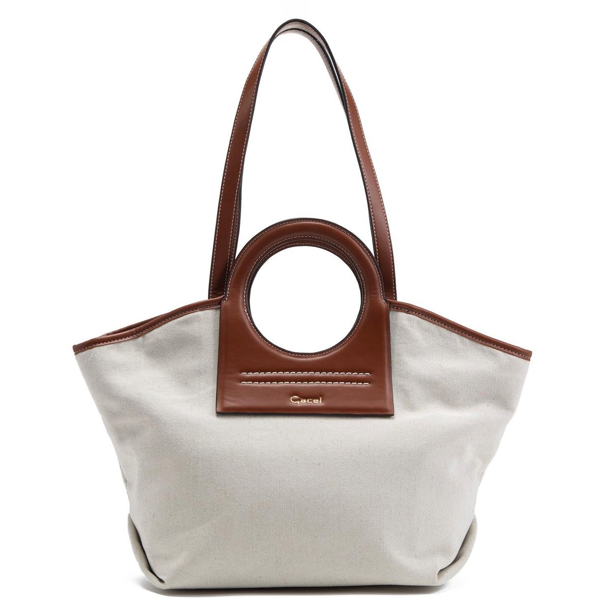 GACEL - Cartera - Dos Asas Grande - Gacel - Off White