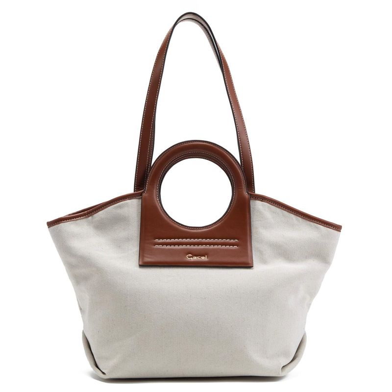 GACEL - Cartera - Dos Asas Grande - Gacel - Off White