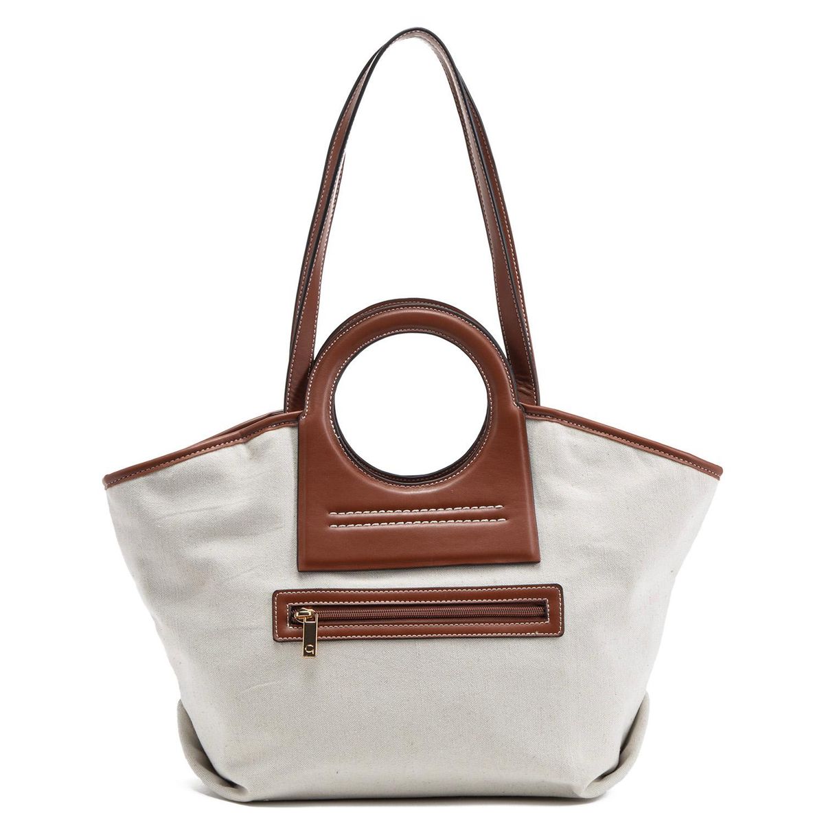 GACEL - Cartera - Dos Asas Grande - Gacel - Off White