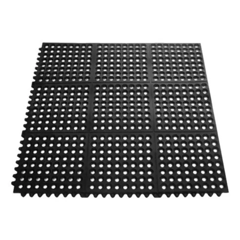 GENERICO - Palmeta piso caucho drenaje duchas 91x91cm grosor 8mm