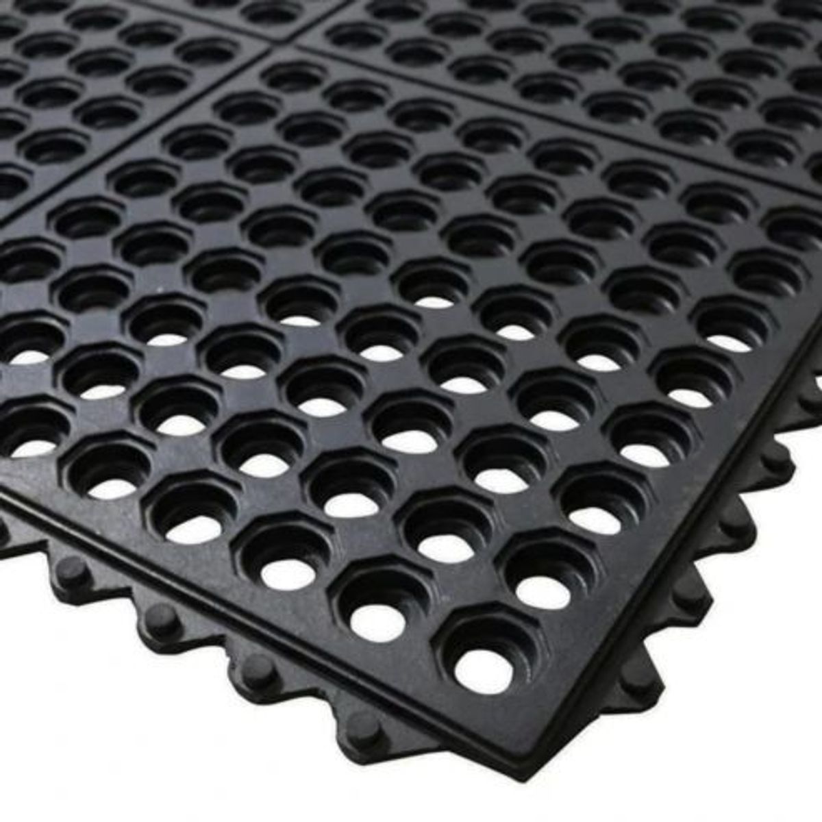 GENERICO - Palmeta piso caucho drenaje duchas 91x91cm grosor 8mm