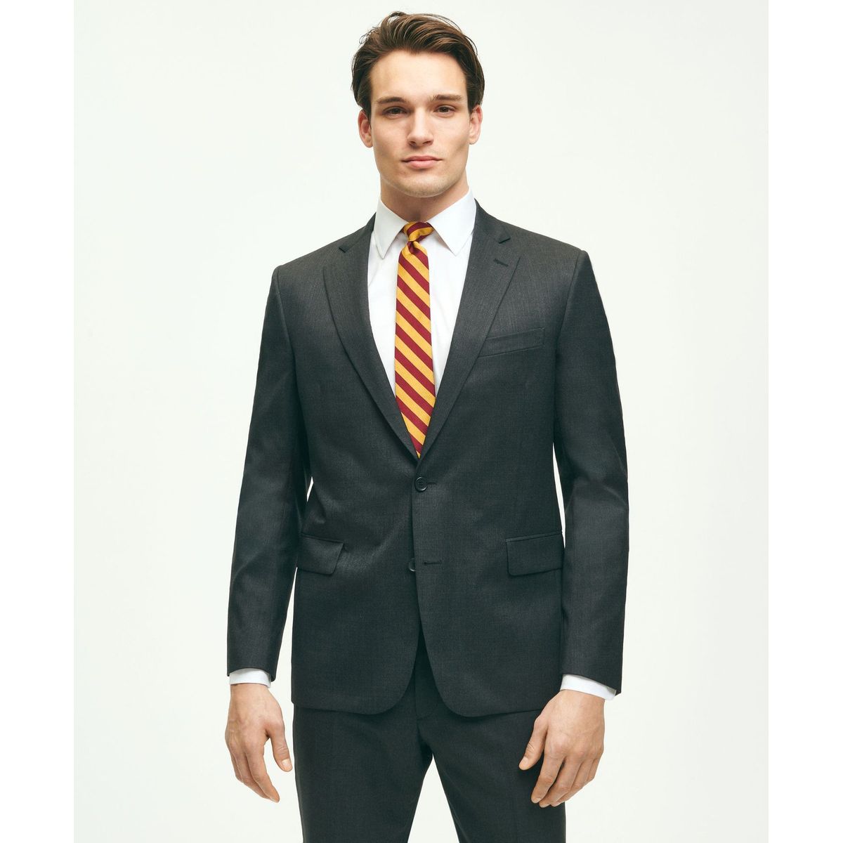 BROOKS BROTHERS - Traje Hombre Two Button 1818 Solids Gris