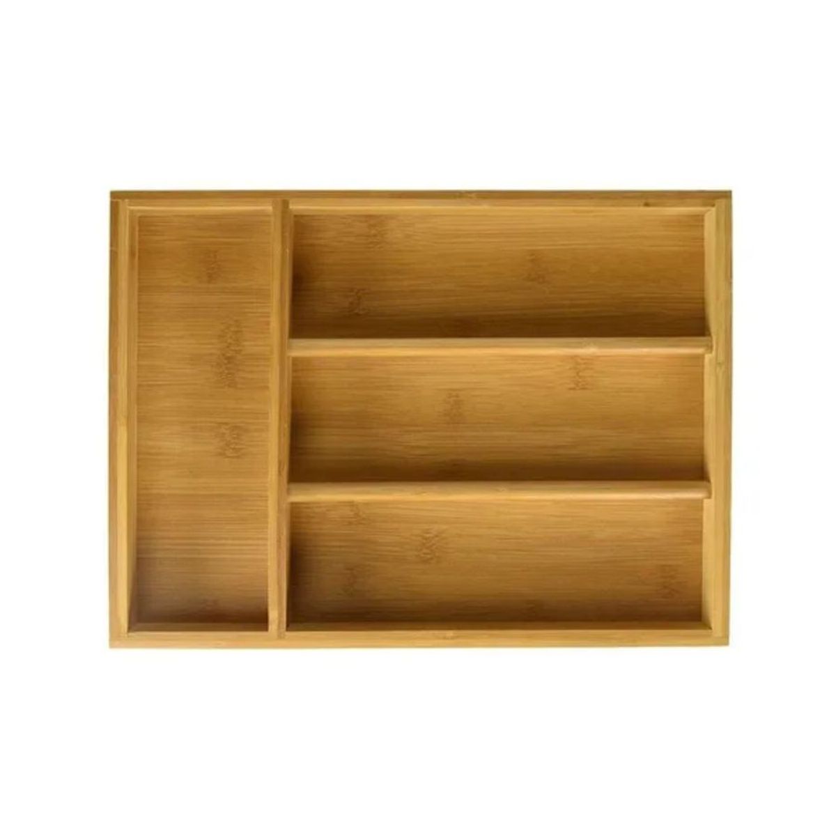 GENERICO - Organizador De Cubiertos Multiusos Cubiertero De Bambú