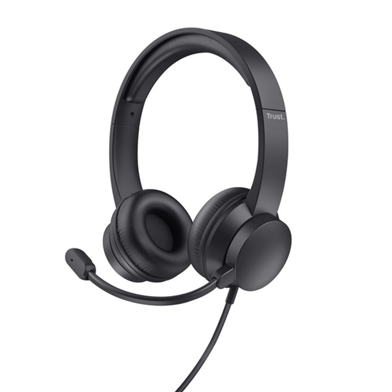 TRUST - Audífonos Con Micrófono Diadema Ajustable 3.5 mm jack aux Trust