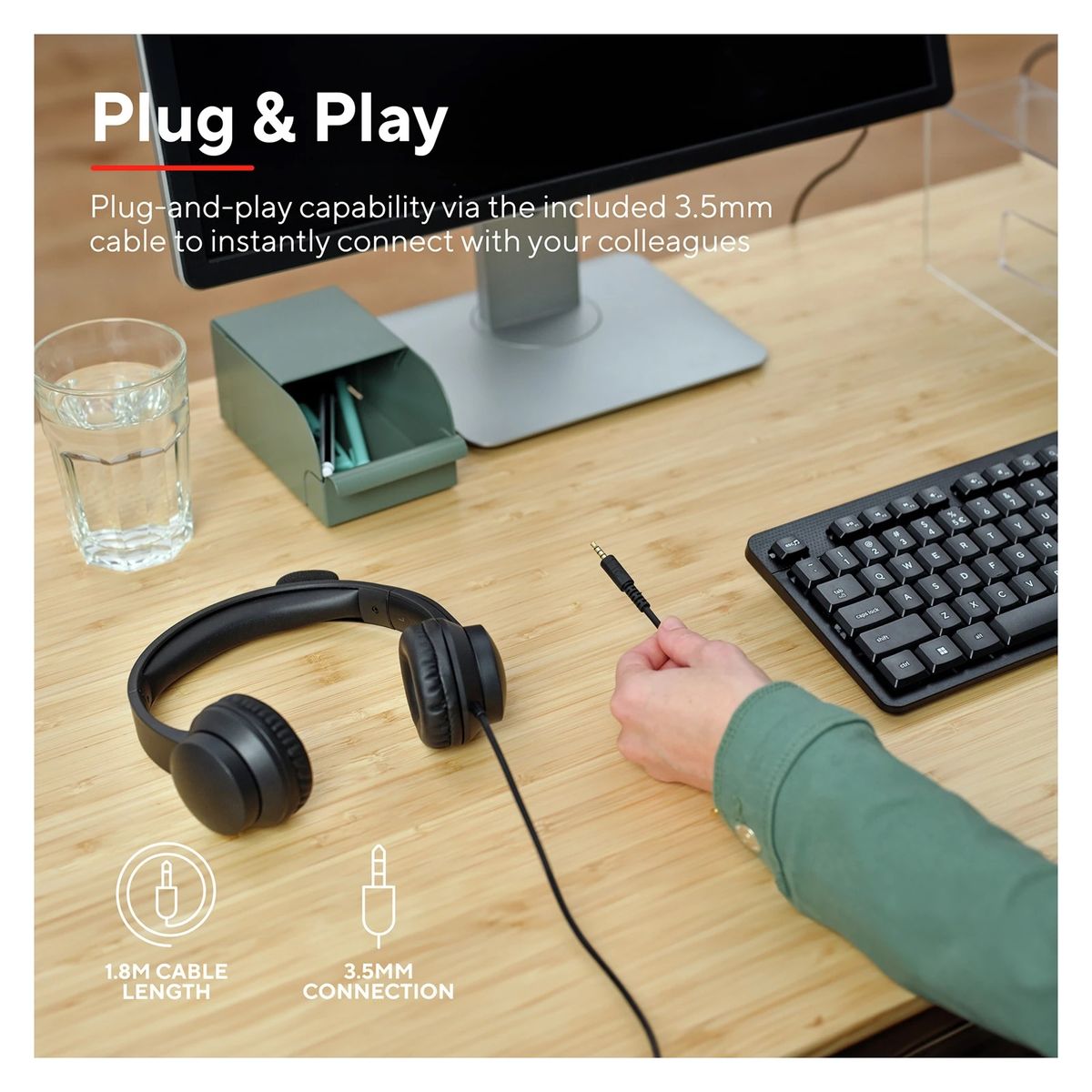 TRUST - Audífonos Con Micrófono Diadema Ajustable 3.5 mm jack aux Trust