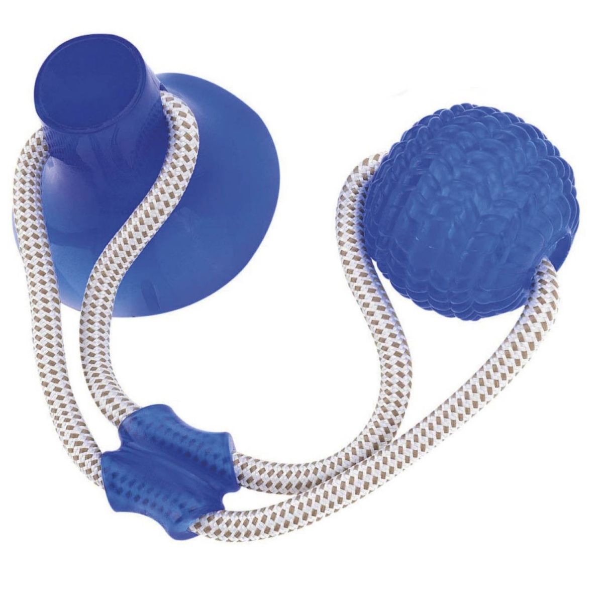 PUNTO STORE - Juguete Perro con Ventosa y Pelota Elástico Duradero - PS