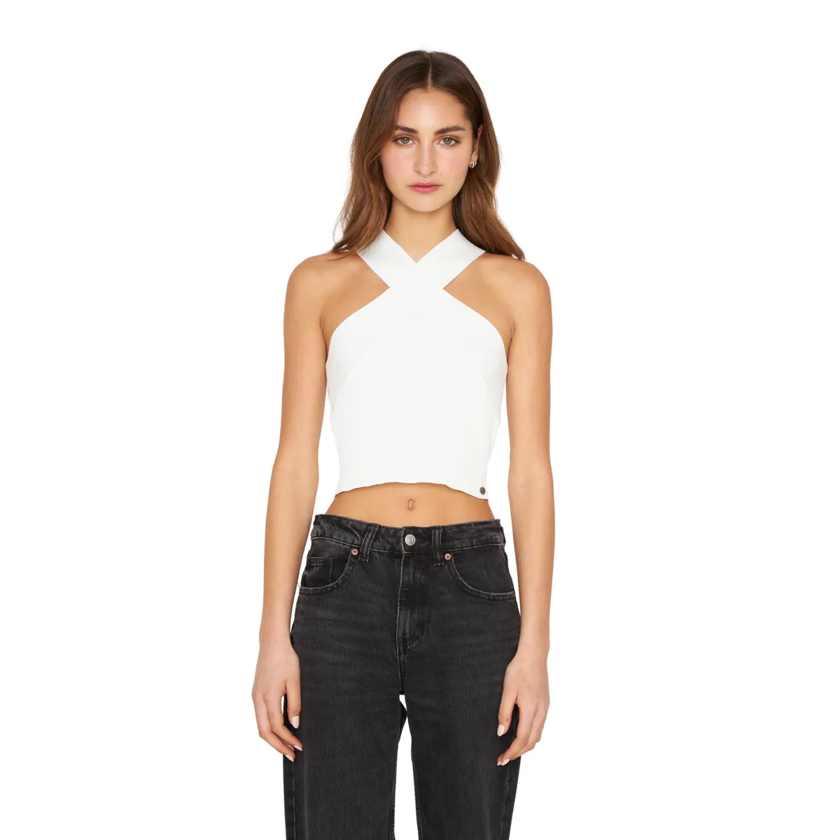 JACINTA TIENDA - Top Cross blanco Jacinta Tienda