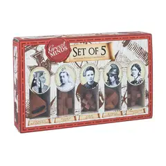 UP DOWN JUEGOS - Set de 5 Puzzles Mujeres - Great Minds Compendium Madera