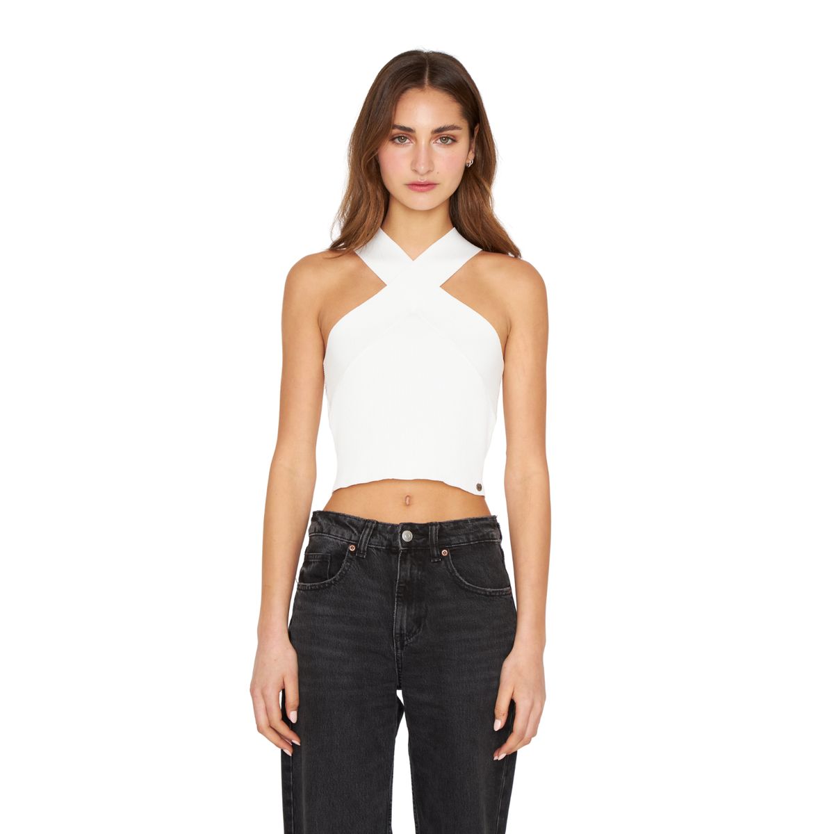 JACINTA TIENDA - Top Cross blanco Jacinta Tienda