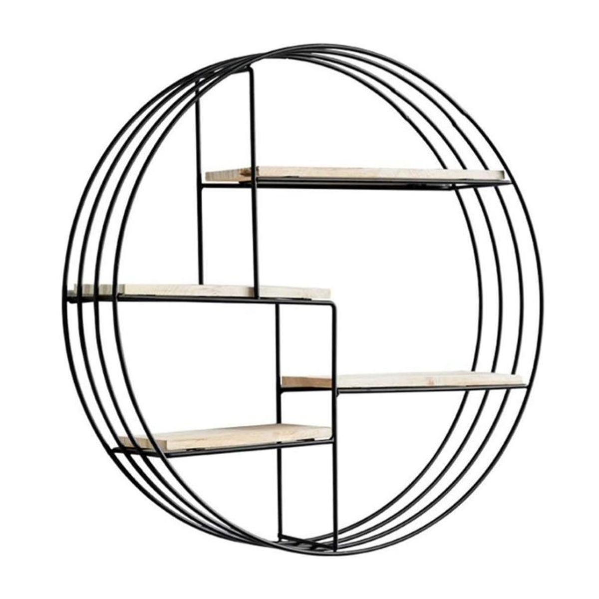 GENERICO - Estante Flotante De Pared Metálico Decorativo De 4 Niveles