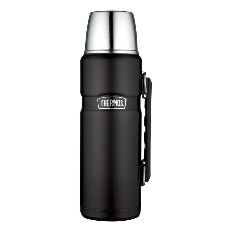 THERMOS - TERMO LIQUIDO  KING ACERO INOX 1,2 LITROS NEGRO - THERMOS