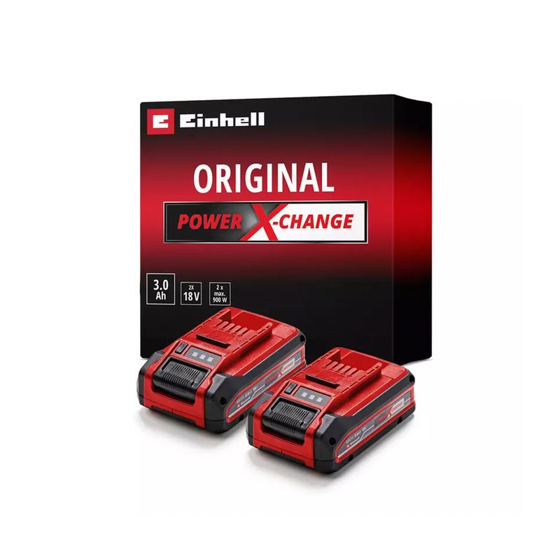 EINHELL - Twin Pack 2 Baterias 3,0 Ah 18v Einhell PXC Plus