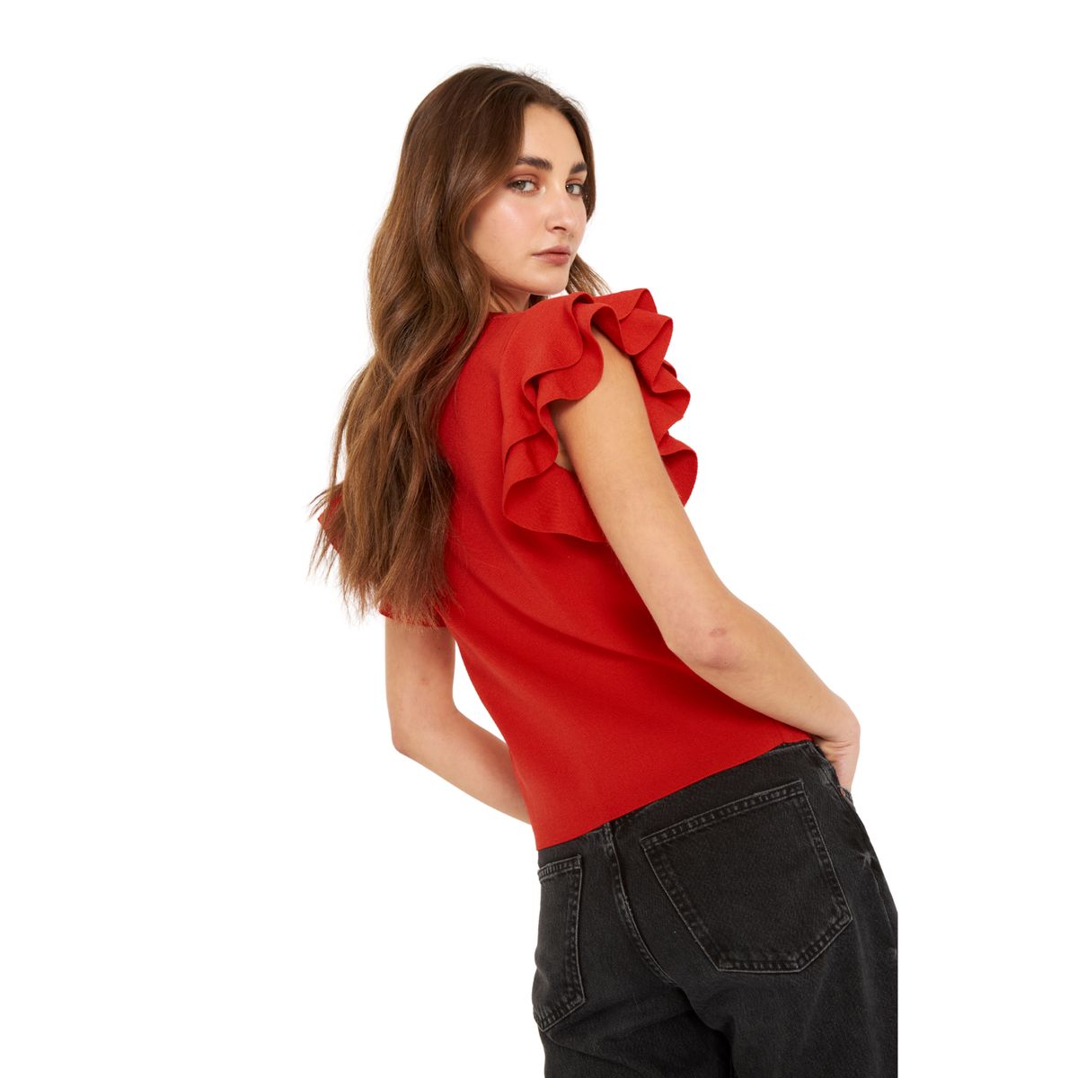 JACINTA TIENDA - Polera Alitas roja Jacinta Tienda