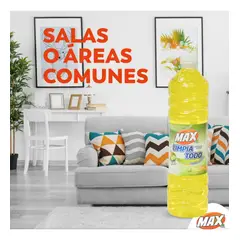 MAX - Limpia Todo Líquido Piso Antibacterial 900 Ml Aroma Limón
