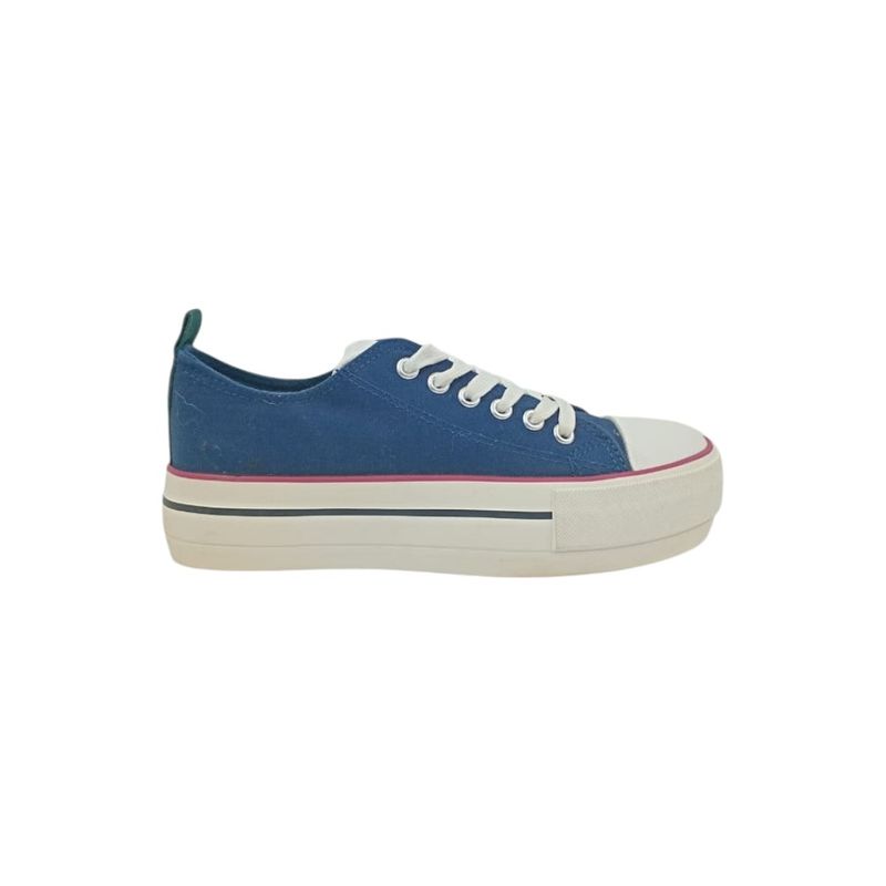 HERIEL - Zapatilla Azul Plataforma Mujer