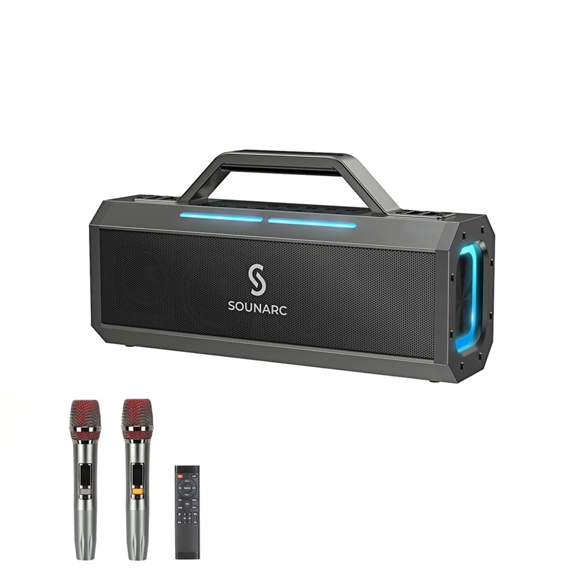 GENERICO - Sounarc K1 Parlante Karaoke 150W Bluetooth 18000mAh RGB IPX6