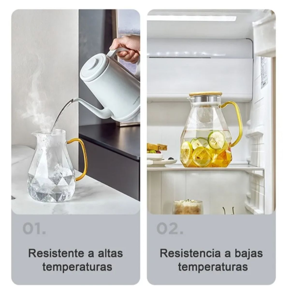 VIDITA - Increíble Jarra De Té + 4 Tazas De Cristal