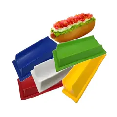 PASTELERIUS - X5 Porta Completos Plástico Completero Reutilizable Hot Dog