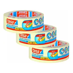TESA - Pack 3uni Cinta Enmascarar Masking Tape 40mt X 36mm