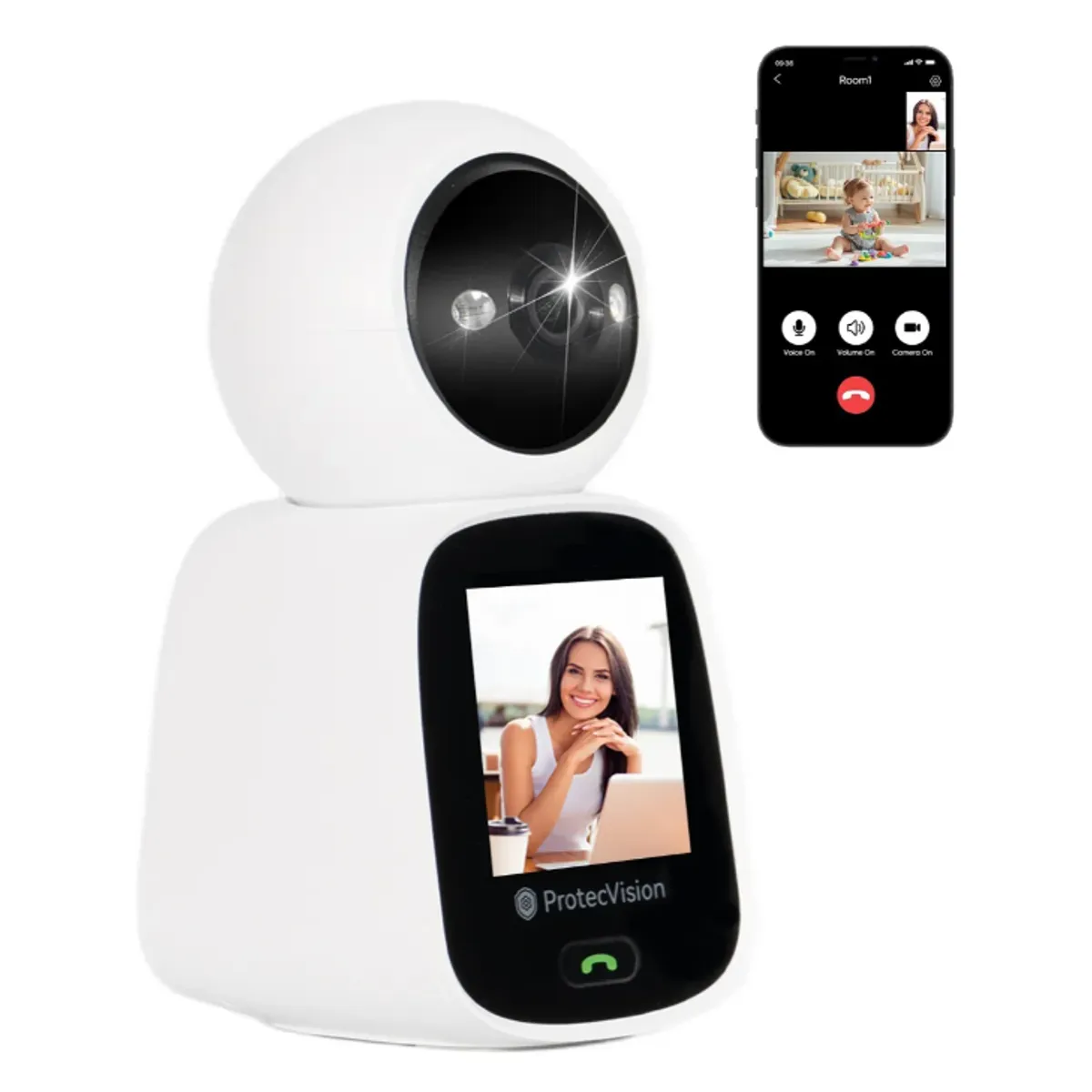 Video Monitor Camara Seguridad Wifi Interior 5mp Videollamad, marca VIDITA - Foto Principal