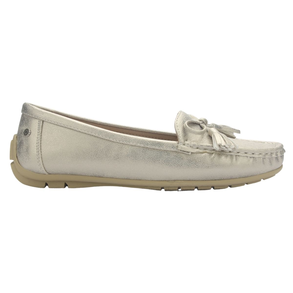CHALADA - Mocasin Mujer Plata Casual Chalada Nautico-3