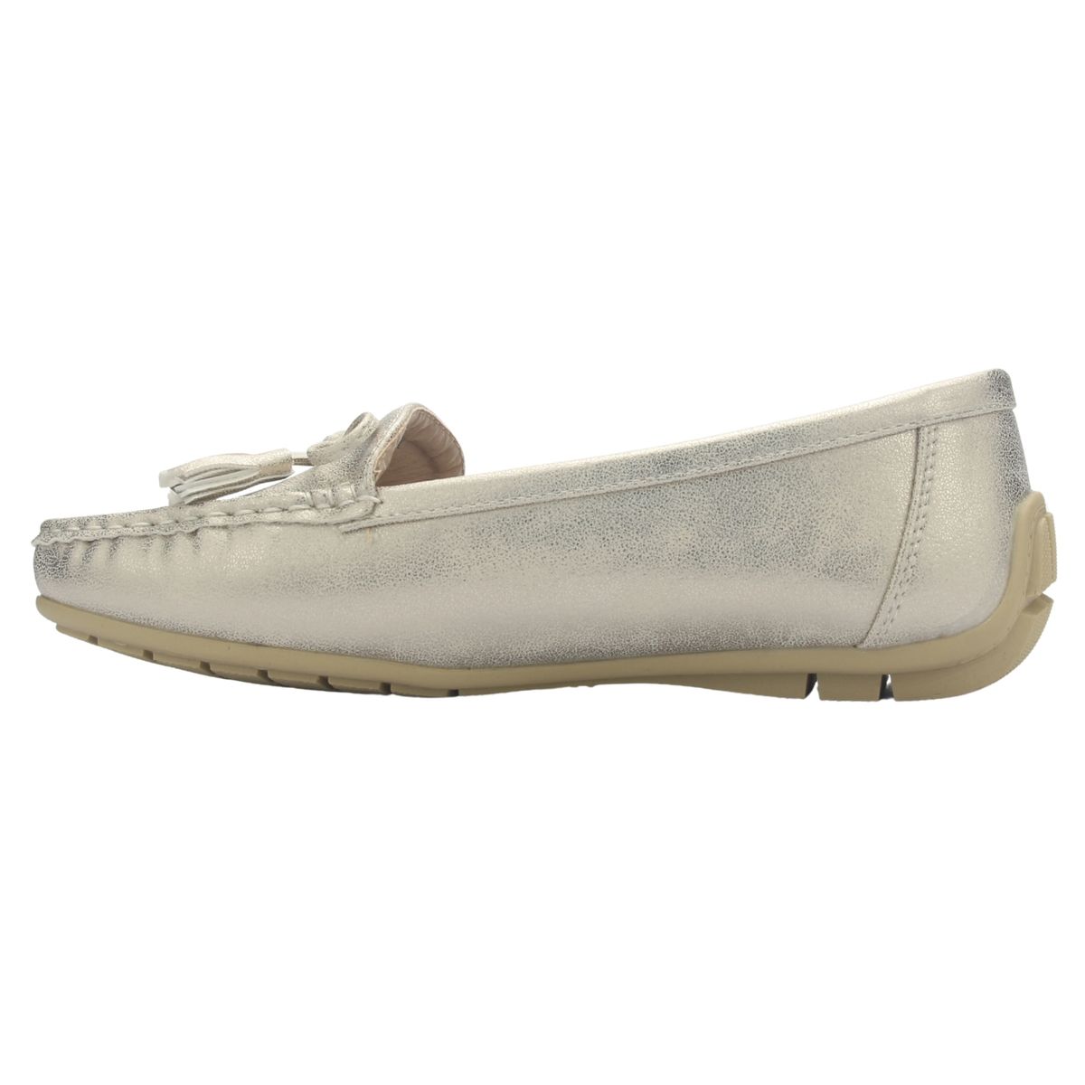 CHALADA - Mocasin Mujer Plata Casual Chalada Nautico-3