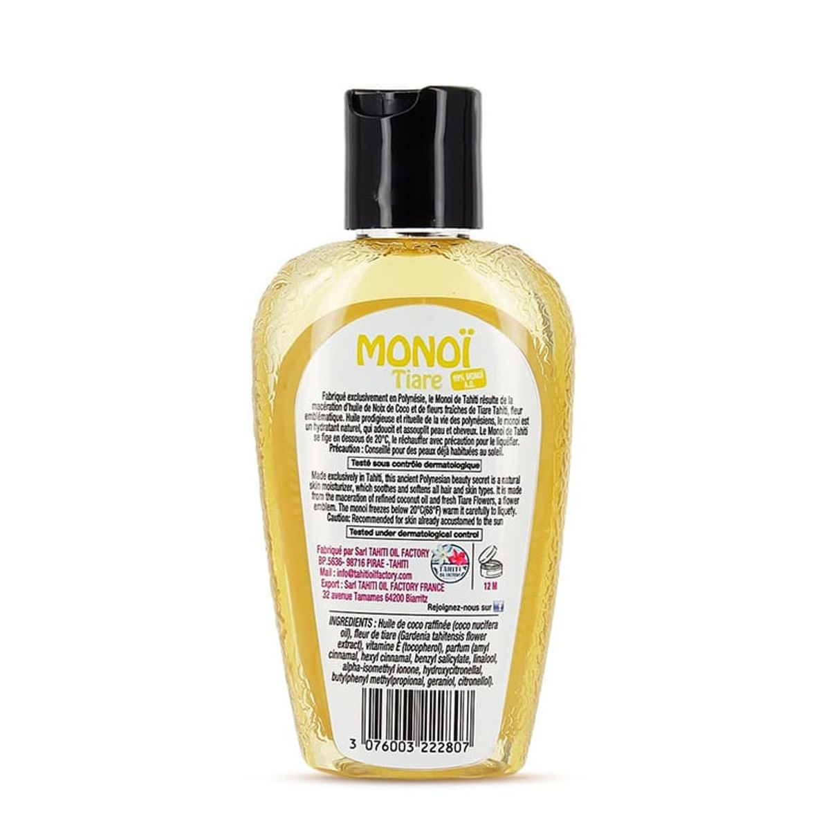 TEVI MONOI TAHITI - MONOÏ TEVI TAHITI Tiare 120ML