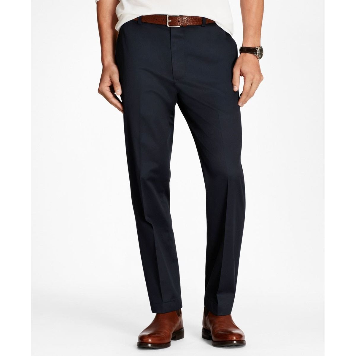 BROOKS BROTHERS - Pantalon Hombre Regular Fit Advantage Chinos Azul
