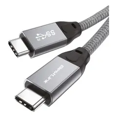 BESTLINK - Cable Usb Tipo C Carga Rápida 100w 20gb 4k Anti Nudos 120cm
