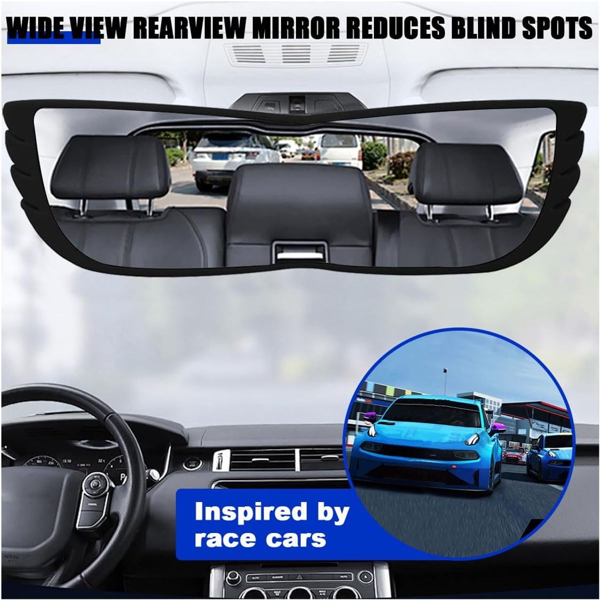 GENERICO - Espejo Retrovisor Gran Angular Panorámico