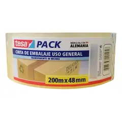 TESA - Cinta Embalaje Uso General Transparente 200mx48mm