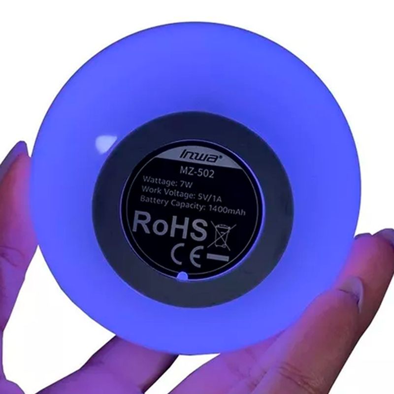 INWA - Parlante Rgb Atmosférico Ip67 Inwa Bluetooth