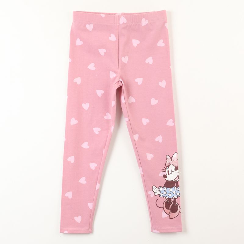 DISNEY - Calza Niña Minnie Corazones Rosado Disney