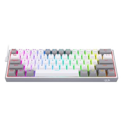Imagen 2 del producto Teclado Gamer Fizz Pro K616 RGB WG SP - Blanco Gris