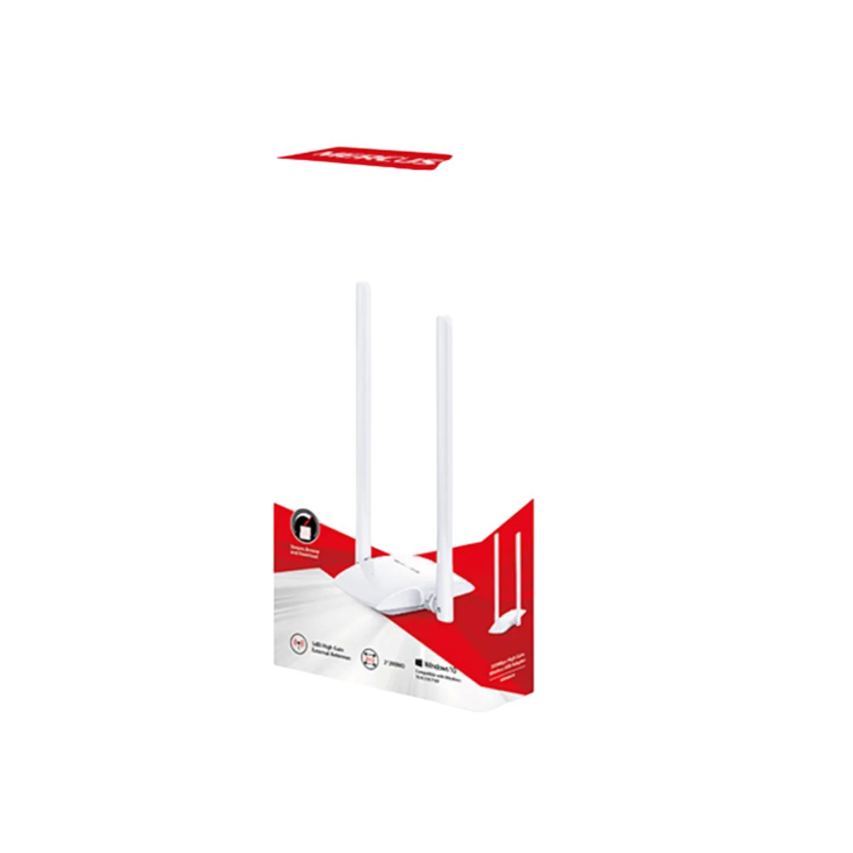 TP LINK - Mercusys MW300UH Adaptador USB Wi-Fi N 300 Mbps, Alta Ganancia